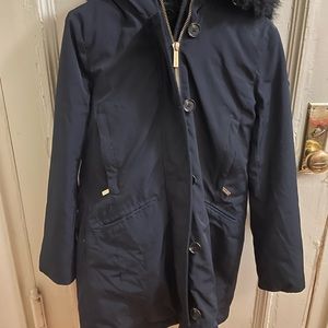 Michael Kors Down Jacket puffer with hood and detachable faux fur